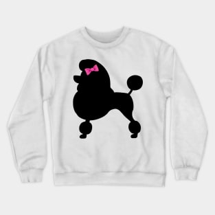 Black Show Poodle Crewneck Sweatshirt